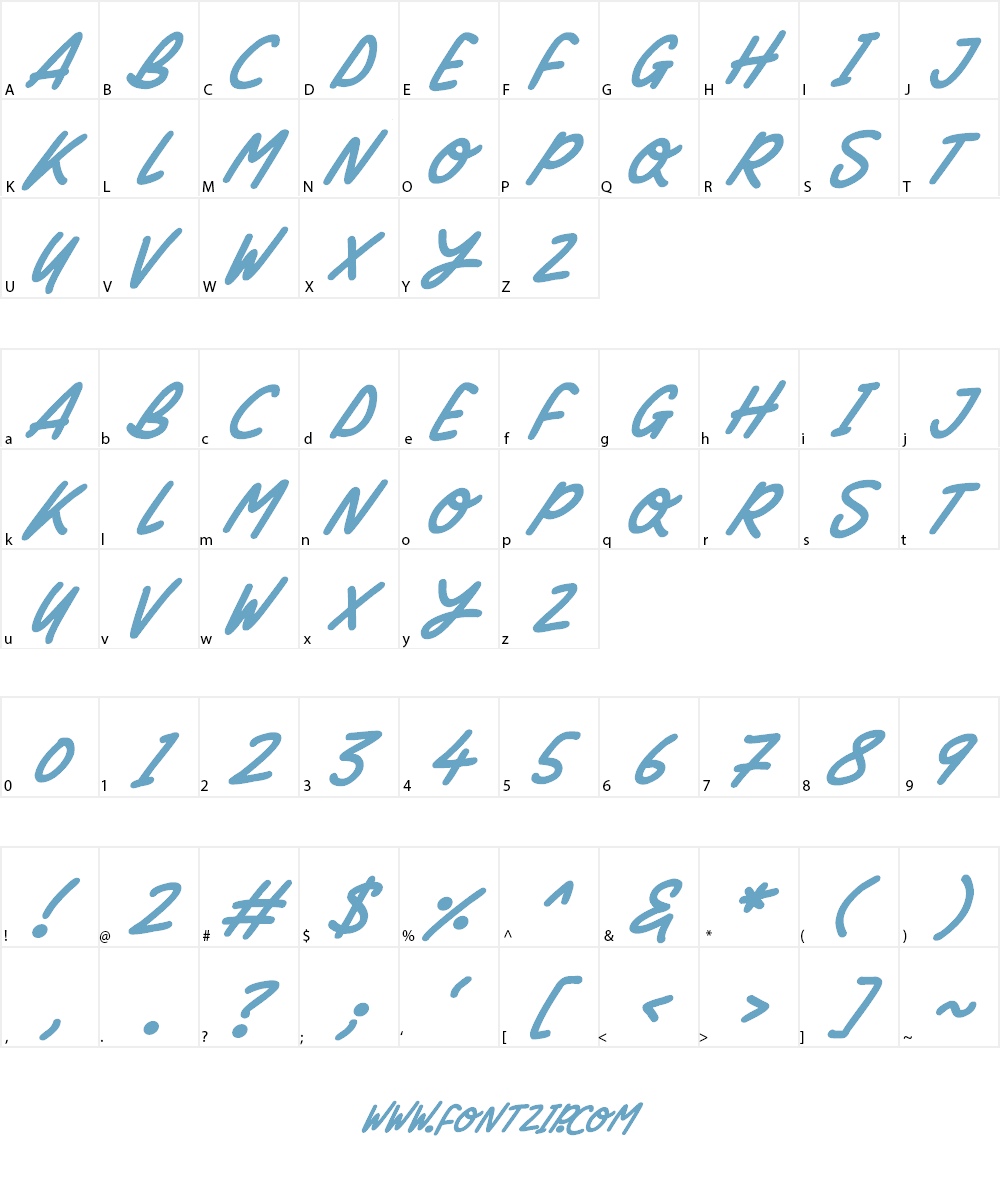 Silky Smooth Font Character